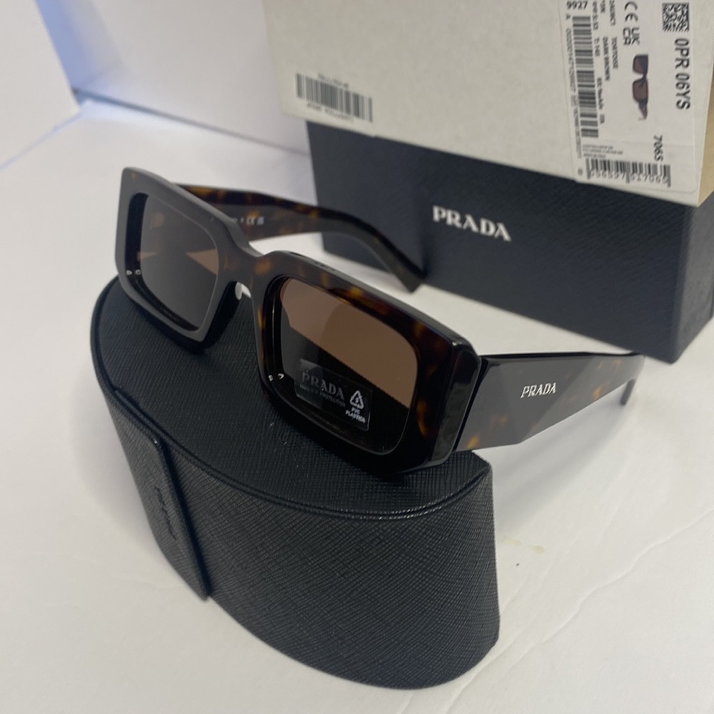 New - Prada PRADA SYMBOLE PR 06YS Tortoise/Dark Brown 53/21/145 unisex S… - Picture 17 of 17